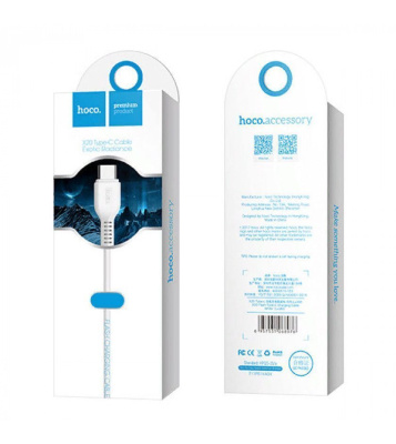 Кабель Hoco X20 Type-C White (100см)